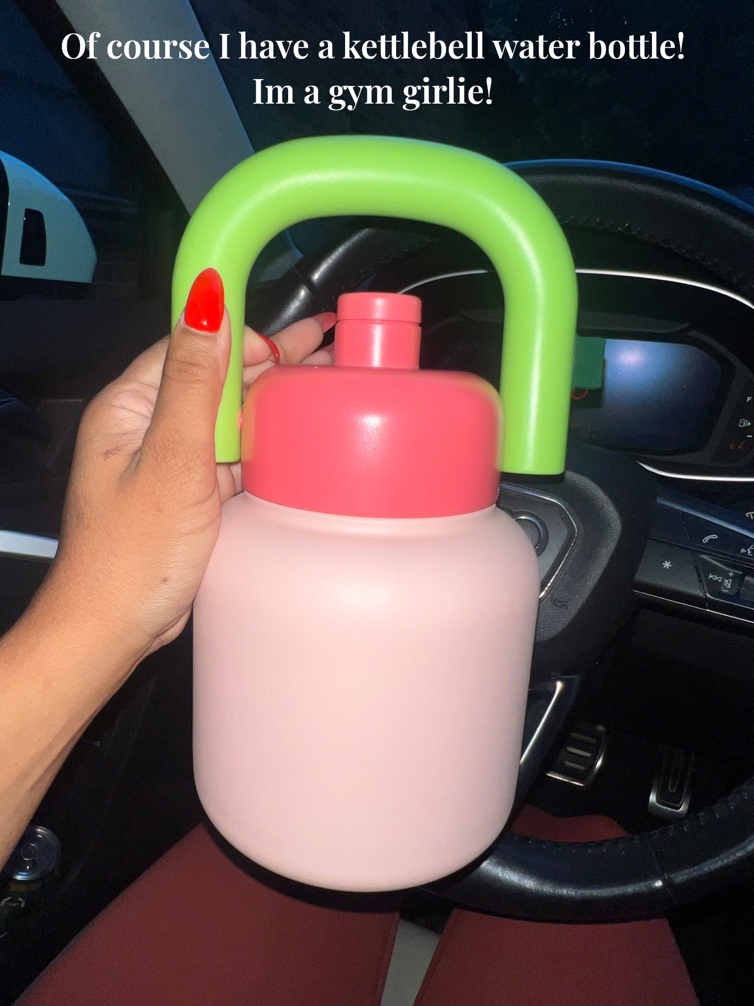 This is soooo gym coded right lol! I HAD to get this. It’s adorable and actually a pretty decent size! I believe it’s like 33 oz. 

Gym girlie | gym wear | fitness accessories | gym accessories | water bottles 

#LTKStyleTip #LTKFindsUnder50 #LTKActive