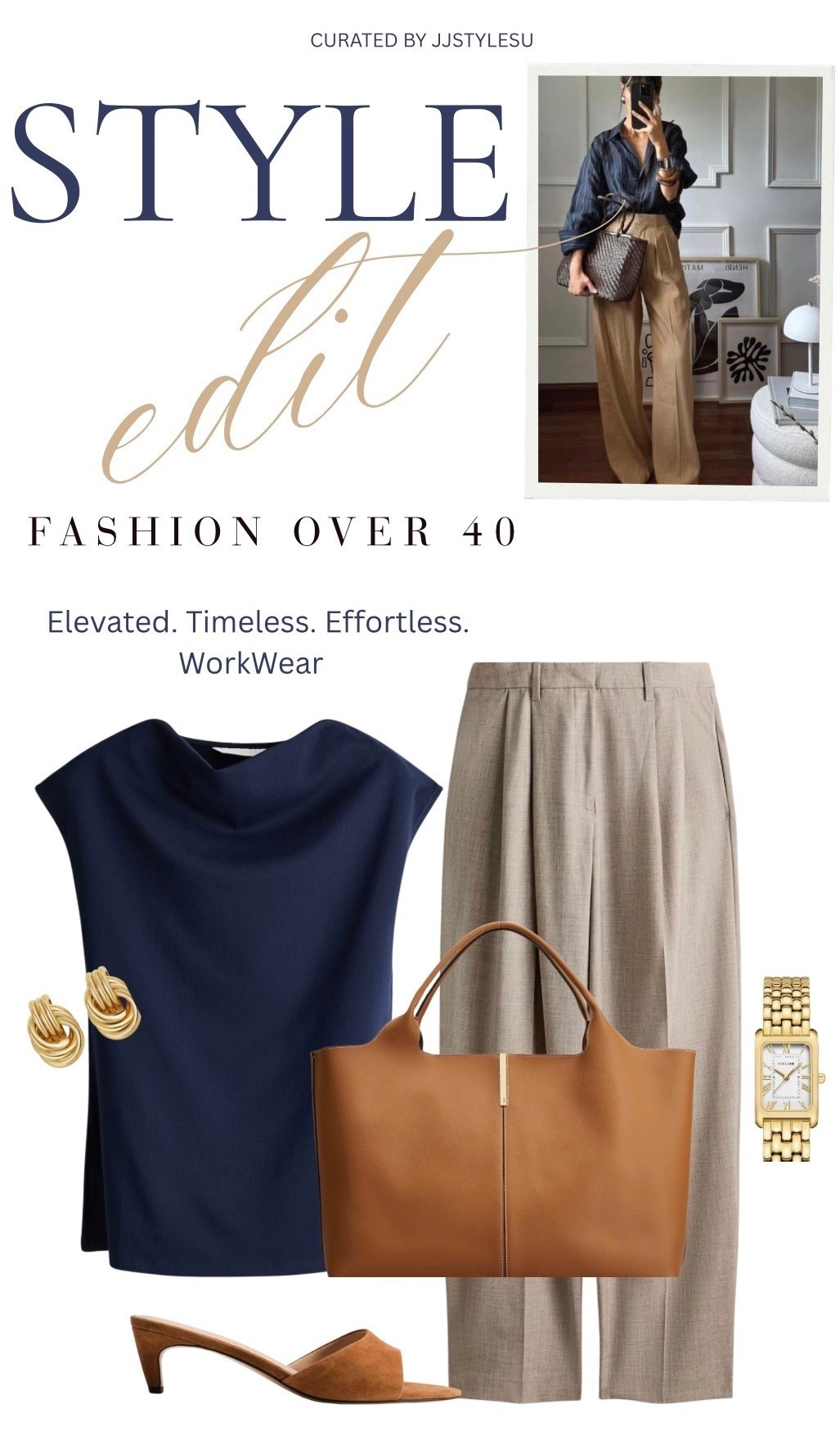 Workwear, but make it elevated. 🤍

I’m loving the navy + camel combination right now. It’s timeless, polished, and the kind of outfit you’ll reach for again and again. These are the pieces that make getting ✨

#LTK #LTKStyle #FashionOver40 #WorkwearStyle #OfficeStyle #TimelessStyle #CapsuleWardrobe #ElevatedStyle #NeutralStyle #ClassicFashion #BusinessCasual #WomenOver40 #EverydayStyle #jjstylesu # BusinessCasualWorkWear