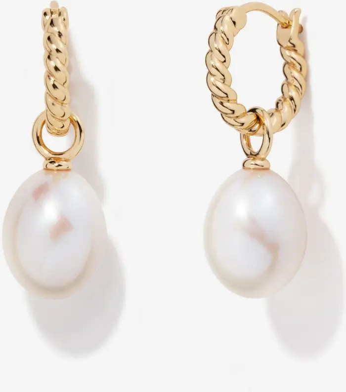 Little Sky Stone Grace Pearl Twisted Earrings | Nordstrom | Nordstrom