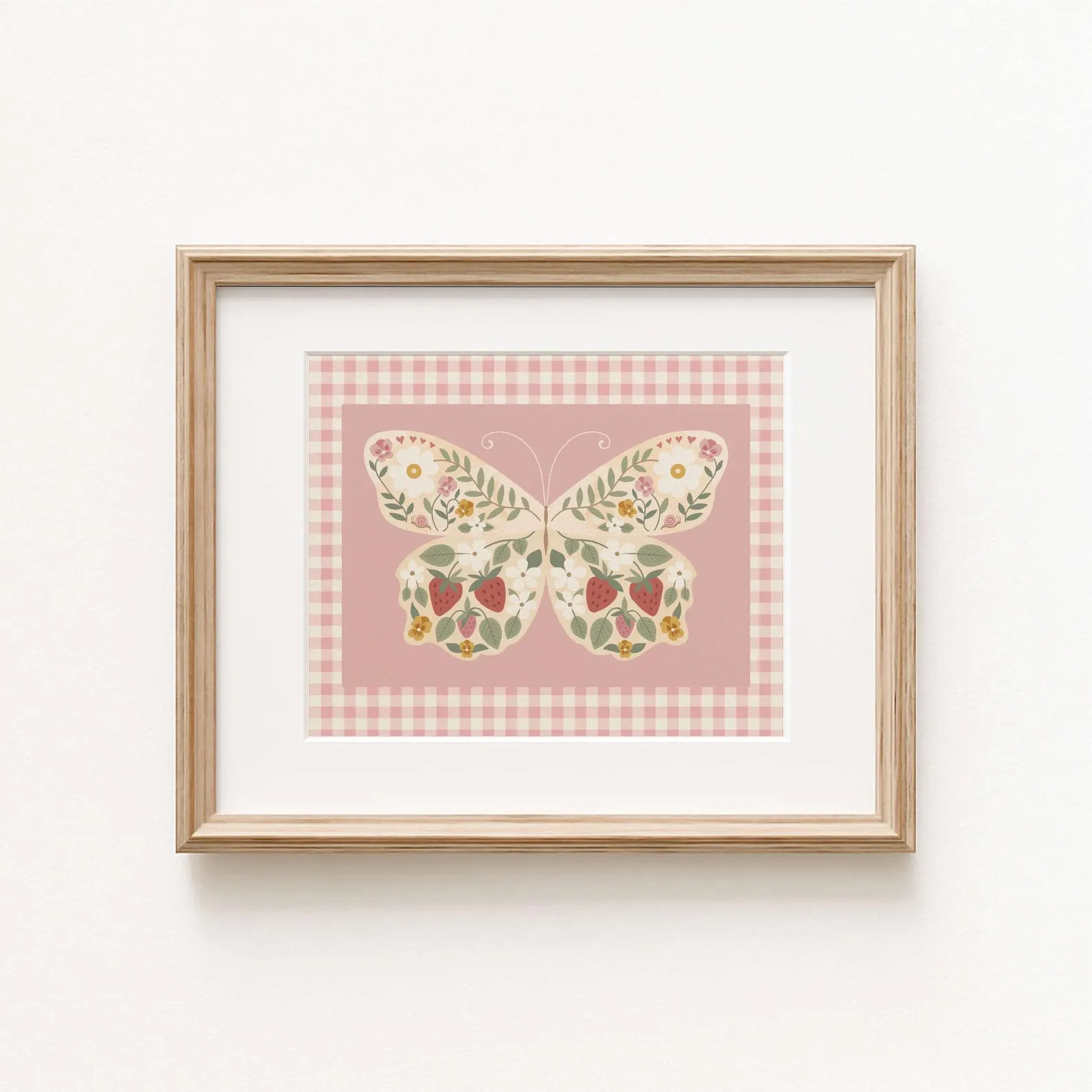 Floral Cottage Butterflies Printable 3 Piece Art Set for Little Girls Room, 3 Piece Wall Art Set ... | Etsy (Global)