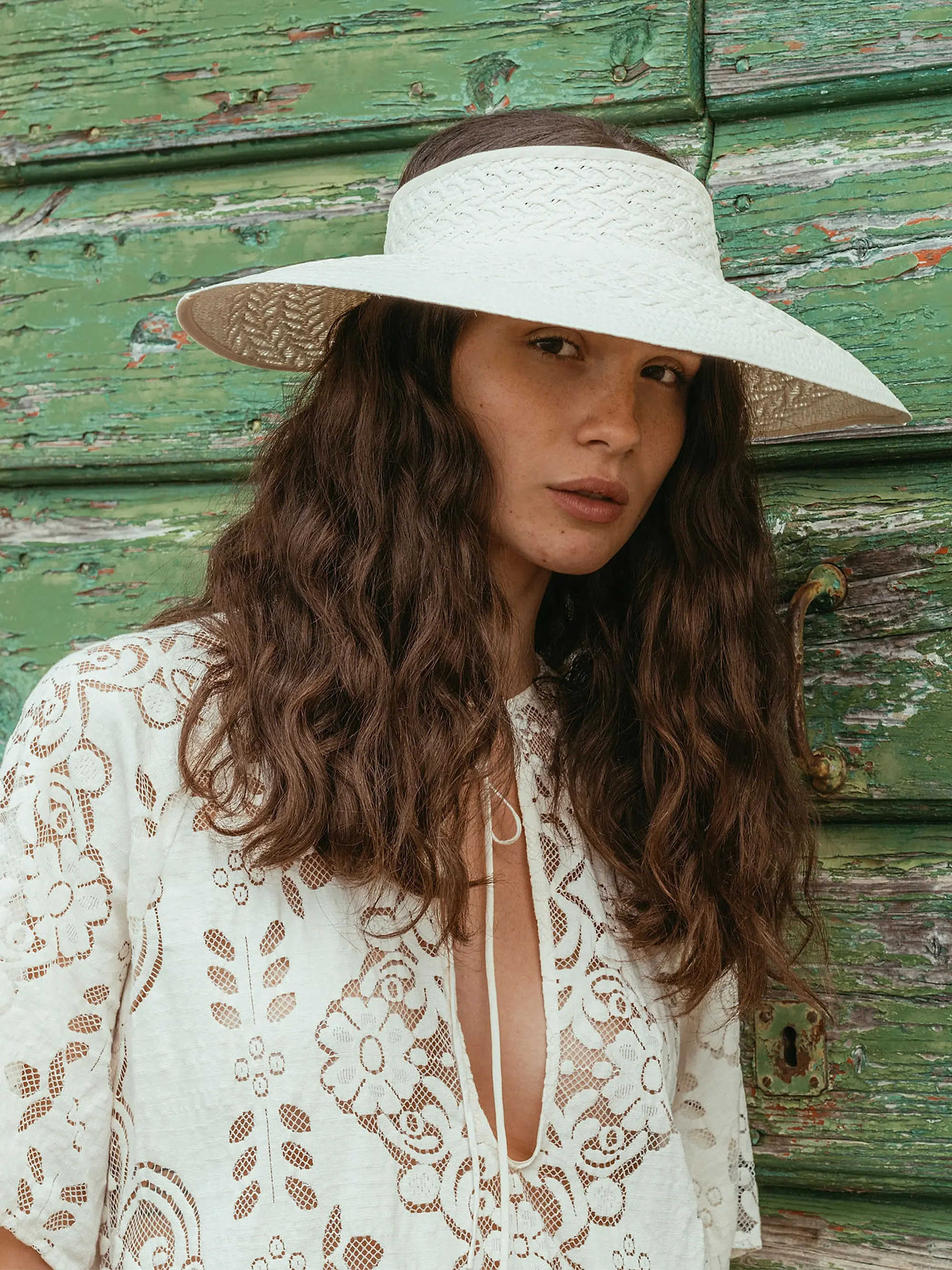 Redwood Wide-Brim Visor | Saks Fifth Avenue