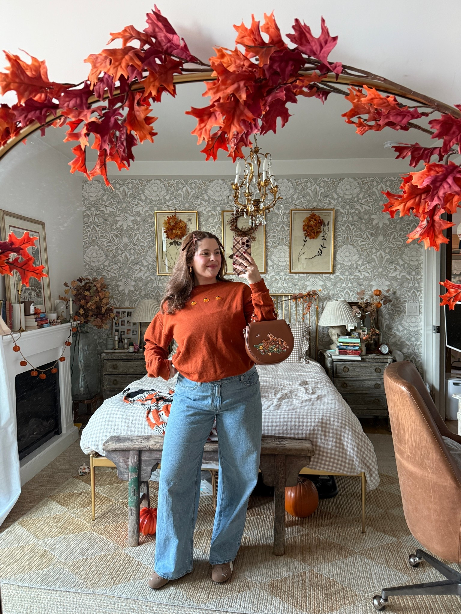 Etsy Halloween sweat shirt
Abercrombie ultra loose jeans
Fable and England fox bag
Puma speed at

#LTKStyleTip #LTKMidsize #LTKFindsUnder50