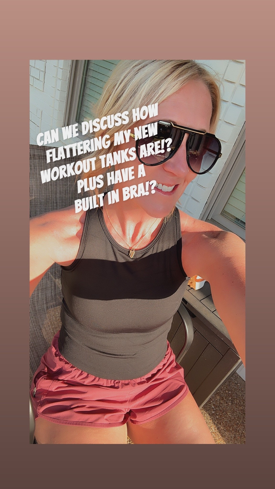 Seriously beyond impressed with these compression tanks that have razor back, & a built in bra that actually supports you!

#LTKfitnessgoals #LTKActive #LTKmomlife