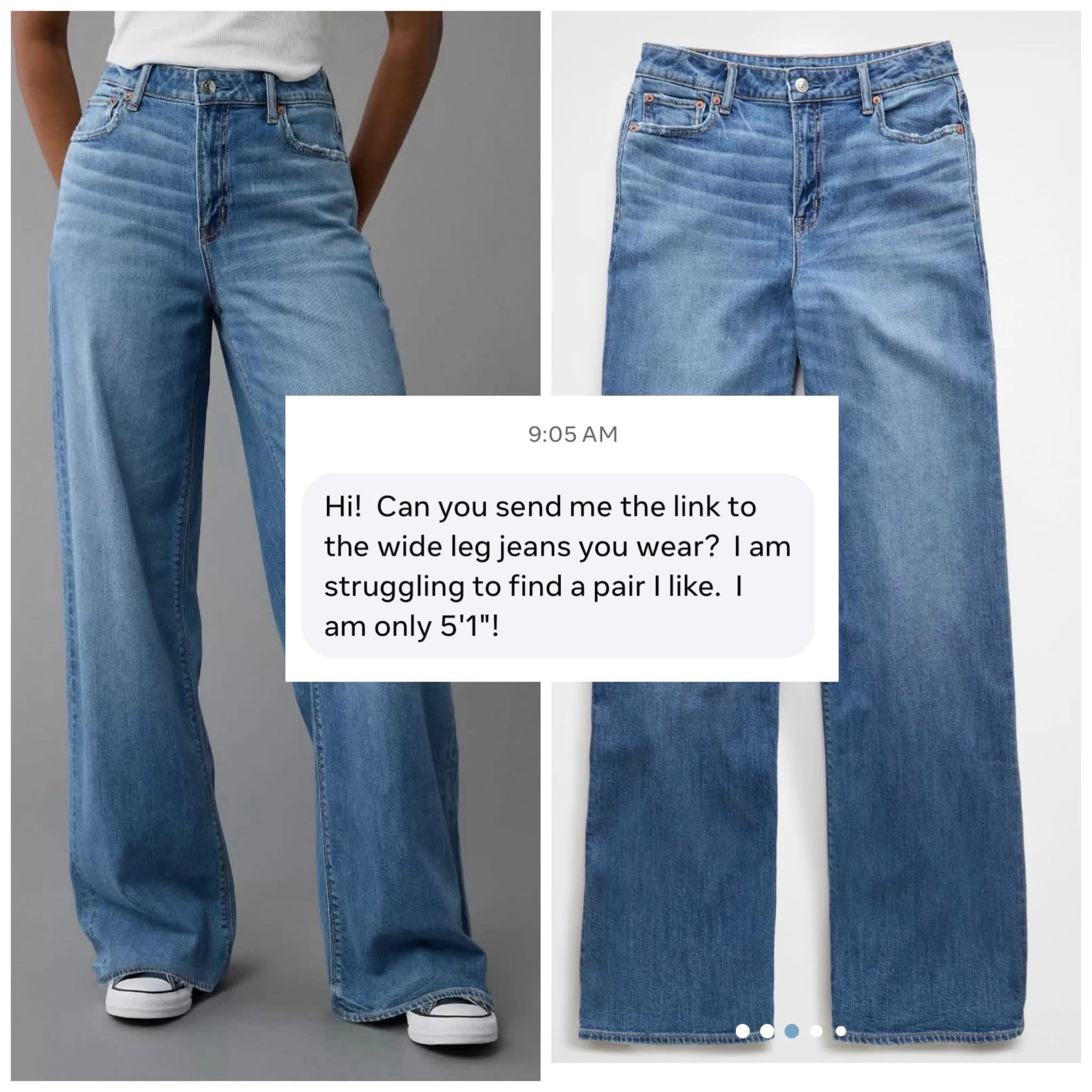 30% OFF today! ⚡️I highly recommend! I love mine! The AE high waisted dreamy drape wide leg jeans are so soft and lightweight! Stretchy too! 



#LTKdayinmylife #LTKSaleAlert