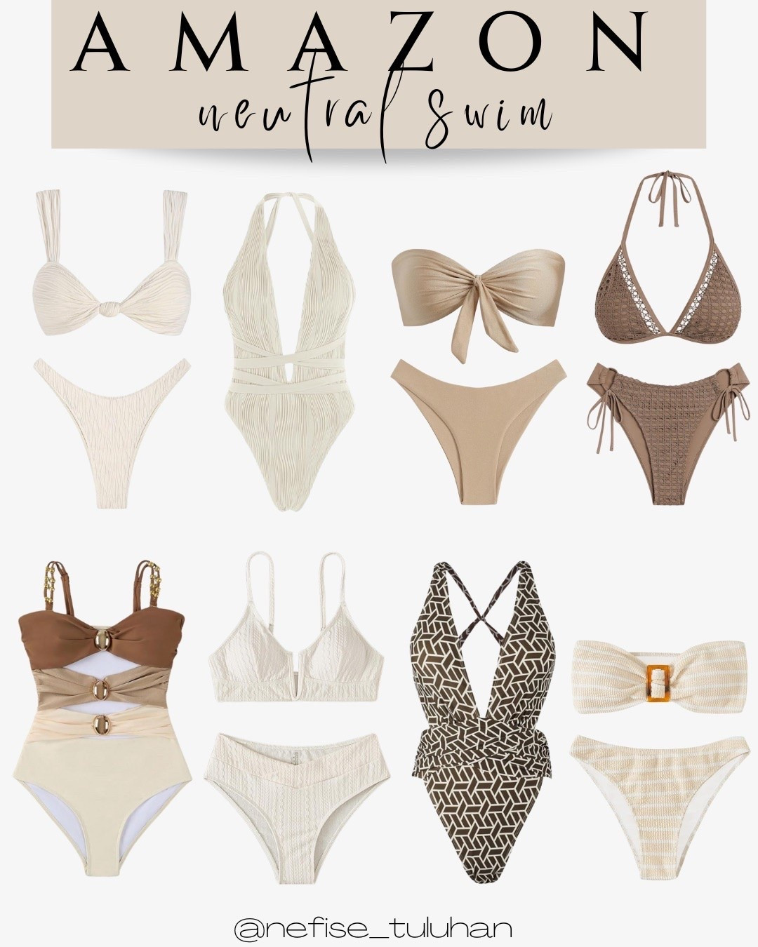 Amazon neutral swimsuits / bikinis 👙 

Swim, travel, resort wear, neutral bikini, neutral swimsuit, Amazon swim, Amazon swimwear, Amazon swim swimsuits, Amazon swim coverup, Amazon coverup, neutral swim, swimsuit, swimwear, swim coverup, swimsuits 2026, one piece swimsuit, bikinis, Amazon fashion, Amazon fashion finds, summer 2026

#LTKSeasonal #LTKSwim #LTKTravel