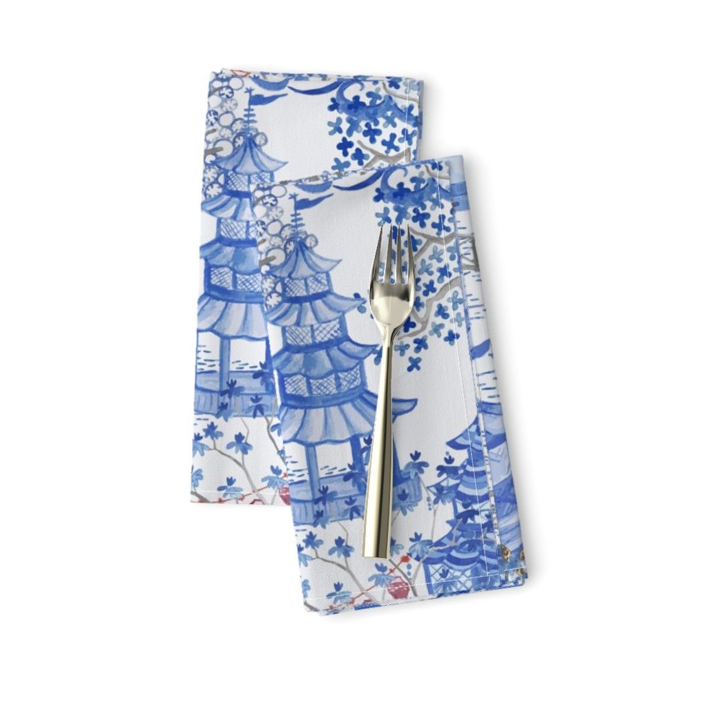 Chinoiserie Challenge Chinese Leopard Cotton Dinner Napkins by Roostery Set of 2 | Walmart (US)