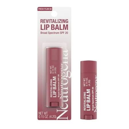 Neutrogena Revitalizing Tinted Lip Balm, SPF 20, Sheer Fresh Plum, .15 oz | Walmart (US)