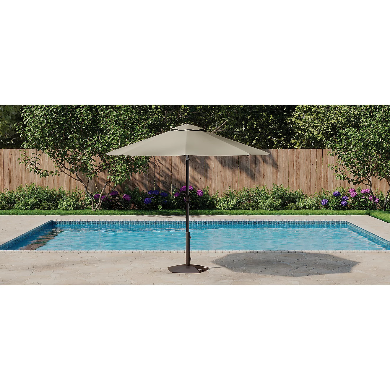 Mosaic Round 9 ft Patio Market Solid Umbrella | Academy Sports + Outdoors