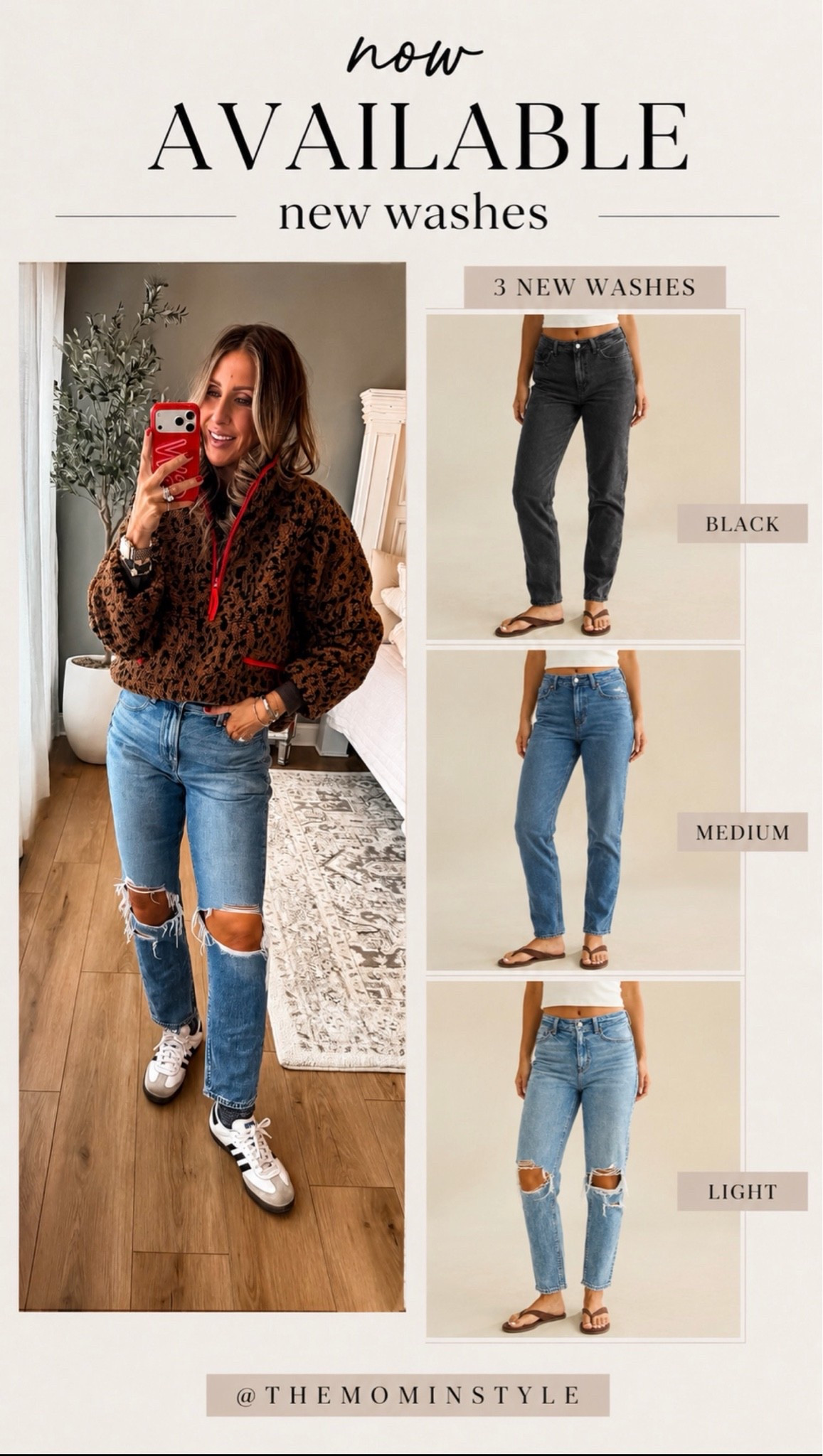 These Mom jeans are a top selling denim and they’re available now and New washes. I wear a size 8 regular

#LTKootd #LTKgrwm #LTKmomlife
