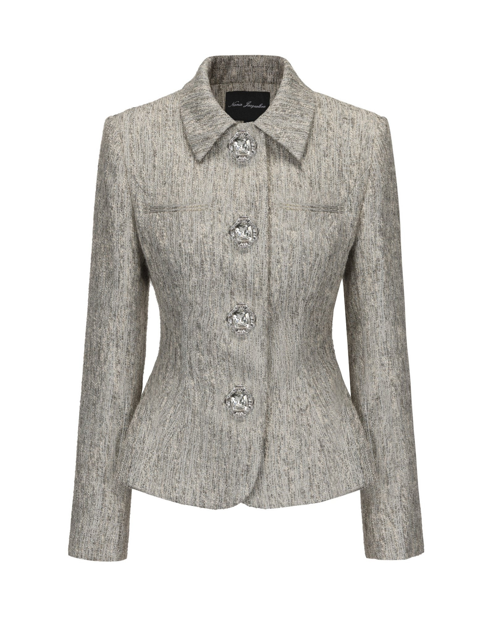 Vanessa Blazer (Gray) | Luxury Women’s Tailored Blazer | Nana Jacqueline