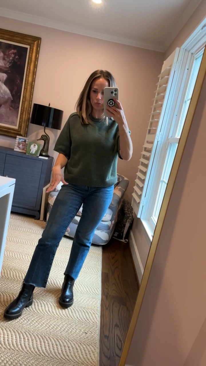 How to style Chelsea boots with straight leg jeans or kick out crop jeans 

#LTKSeasonal #LTKStyleTip #LTKShoeCrush
