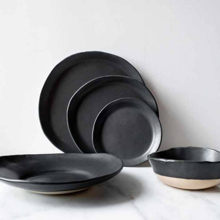 Kinfolk Dinnerware Set - Matte Black | Minted