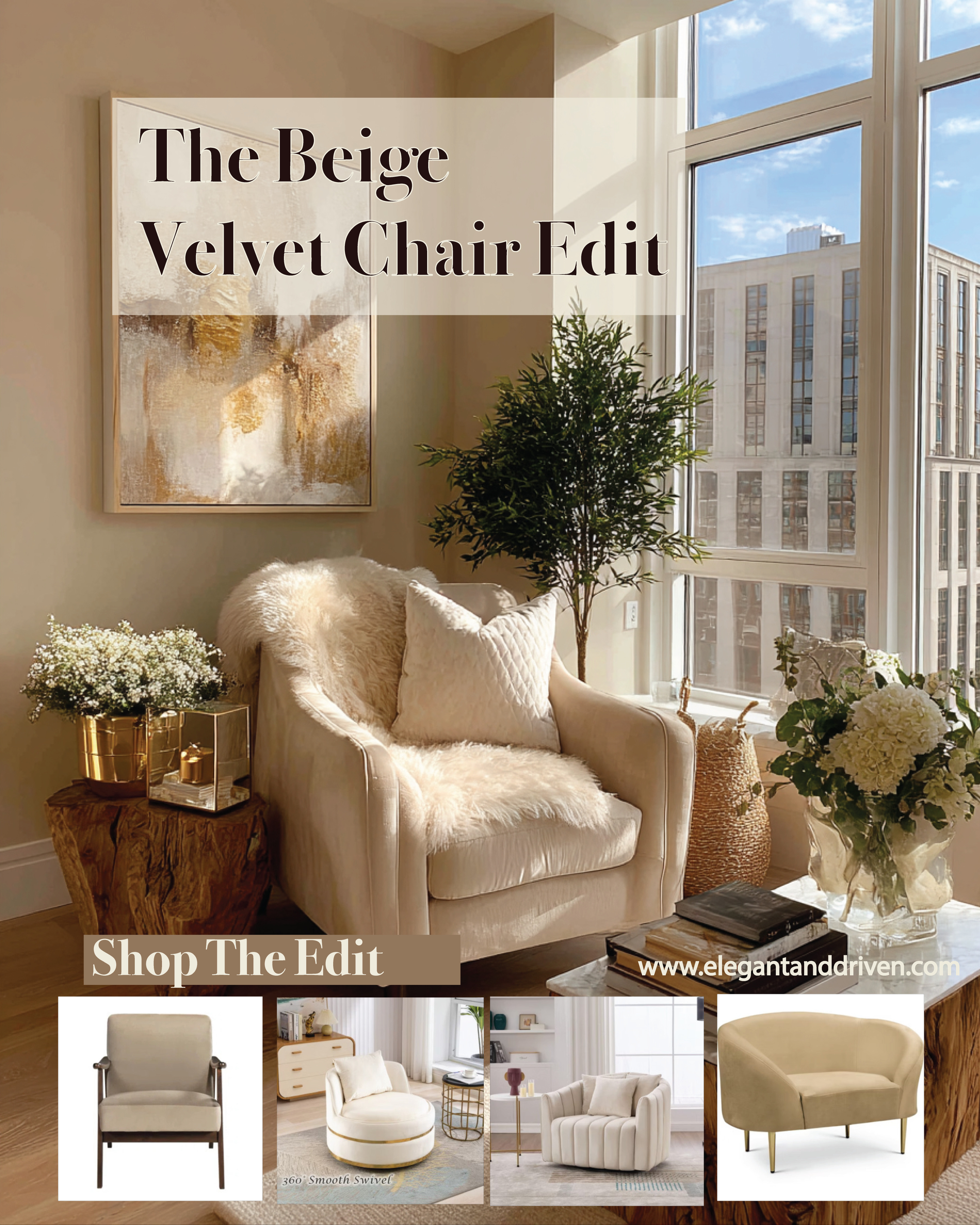 Neutral doesn’t mean boring. Beige velvet is the essence of calm, effortless elegance.
Soft tones, luxurious texture — the perfect balance of comfort and refinement.

🛋️ Shop The Edit:
Warm neutrals for minimalists and lovers of quiet luxury.
#BeigeDecor #NeutralHome #VelvetChair #CalmInteriors #CozyLuxury #ElegantSpaces 

 #LTKHome