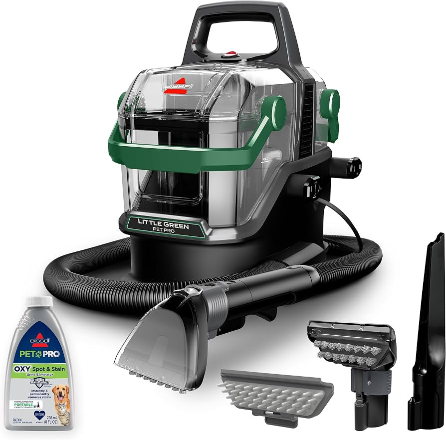 BISSELL Little Green Pet Pro Portable Carpet and Upholstery Deep Cleaner, Car/Auto Detailer with ... | Amazon (US)
