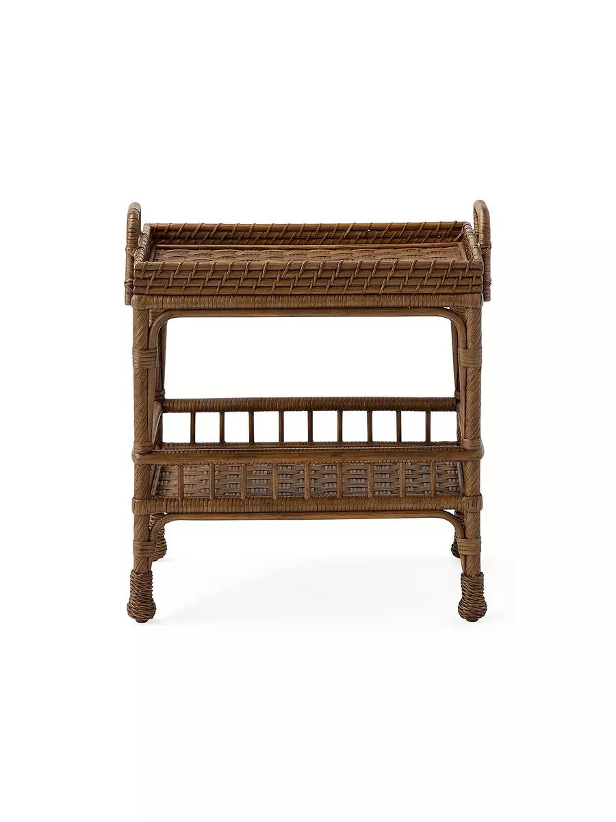 South Seas Rattan Side Table | Serena and Lily