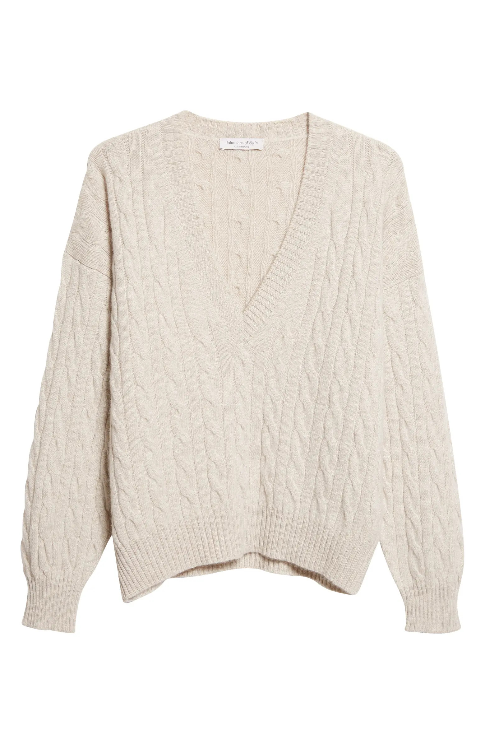 Kylesku Cable Knit Casmere Sweater | Nordstrom