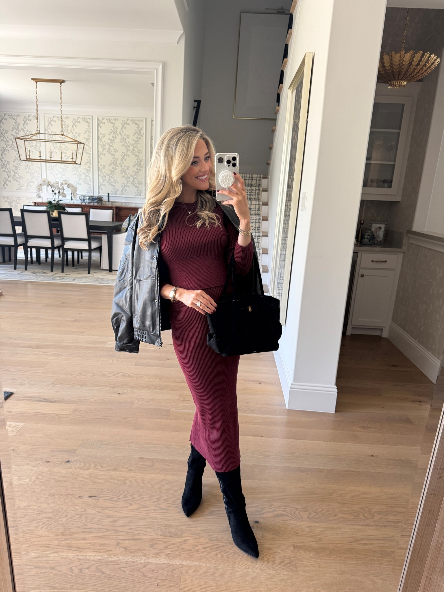 Red Wine Sweater Skirt Set
Amazon Winter Outfit 
Trendy oversized jacket 

#LTKStyleTip #LTKShoeCrush #LTKItBag