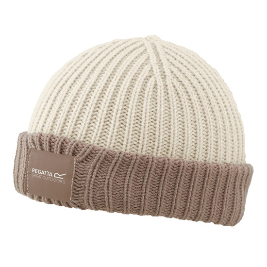 Kids' Connora Fisherman Beanie Light Vanilla Warm Taupe | Regatta