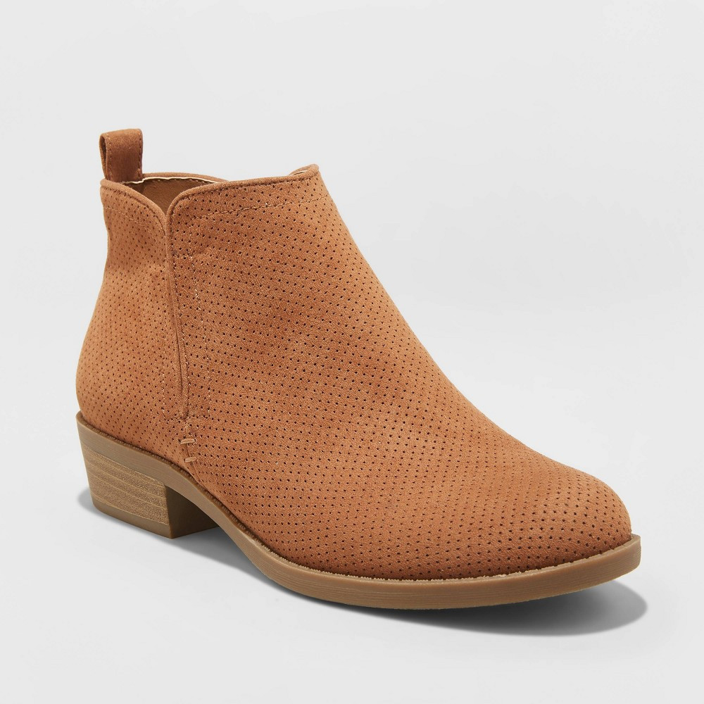 Women's Dylan Microsuede Laser Cut Bootie - Universal Thread™ | Target