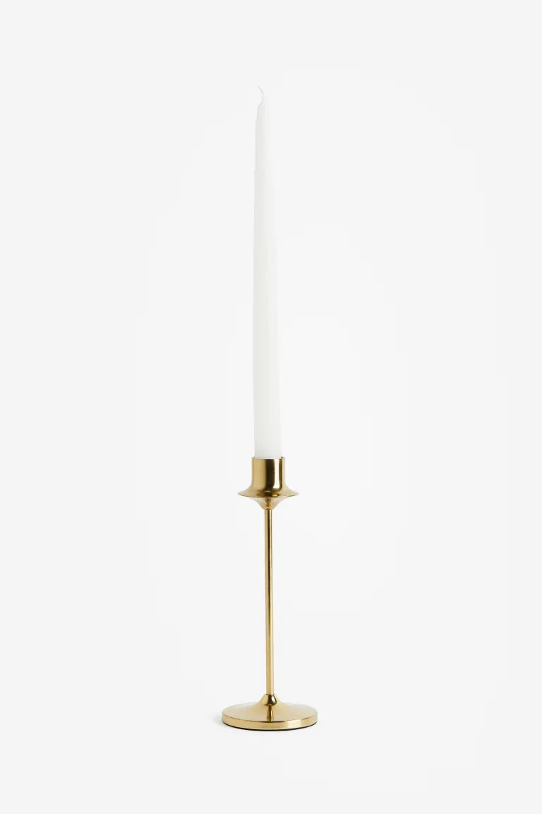 Metal Candlestick - Gold-colored - Home All | H&M US | H&M (US + CA)