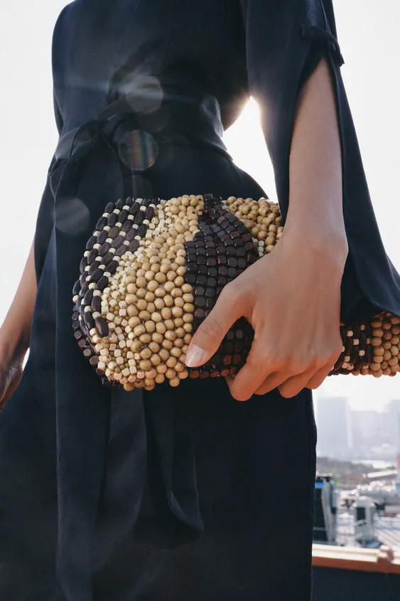 BEADED POUCH BAG | Zara US
