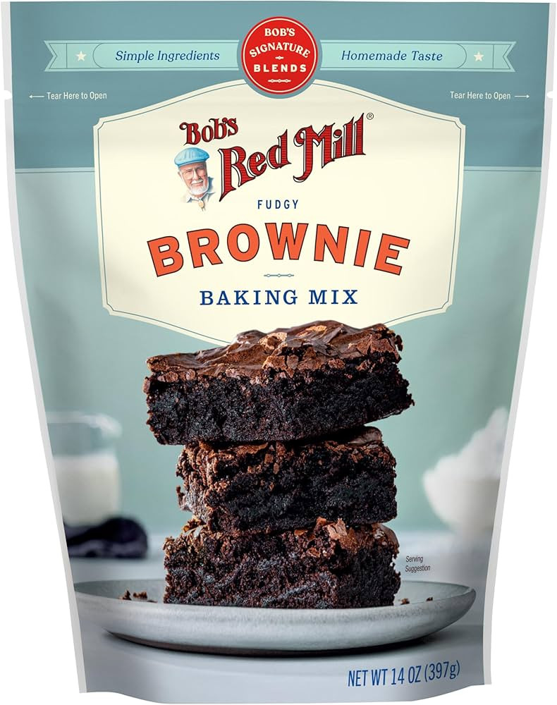 Bob's Red Mill Signature Brownie Baking Mix, 14oz (Pack of 1) - Non GMO, Kosher | Amazon (US)