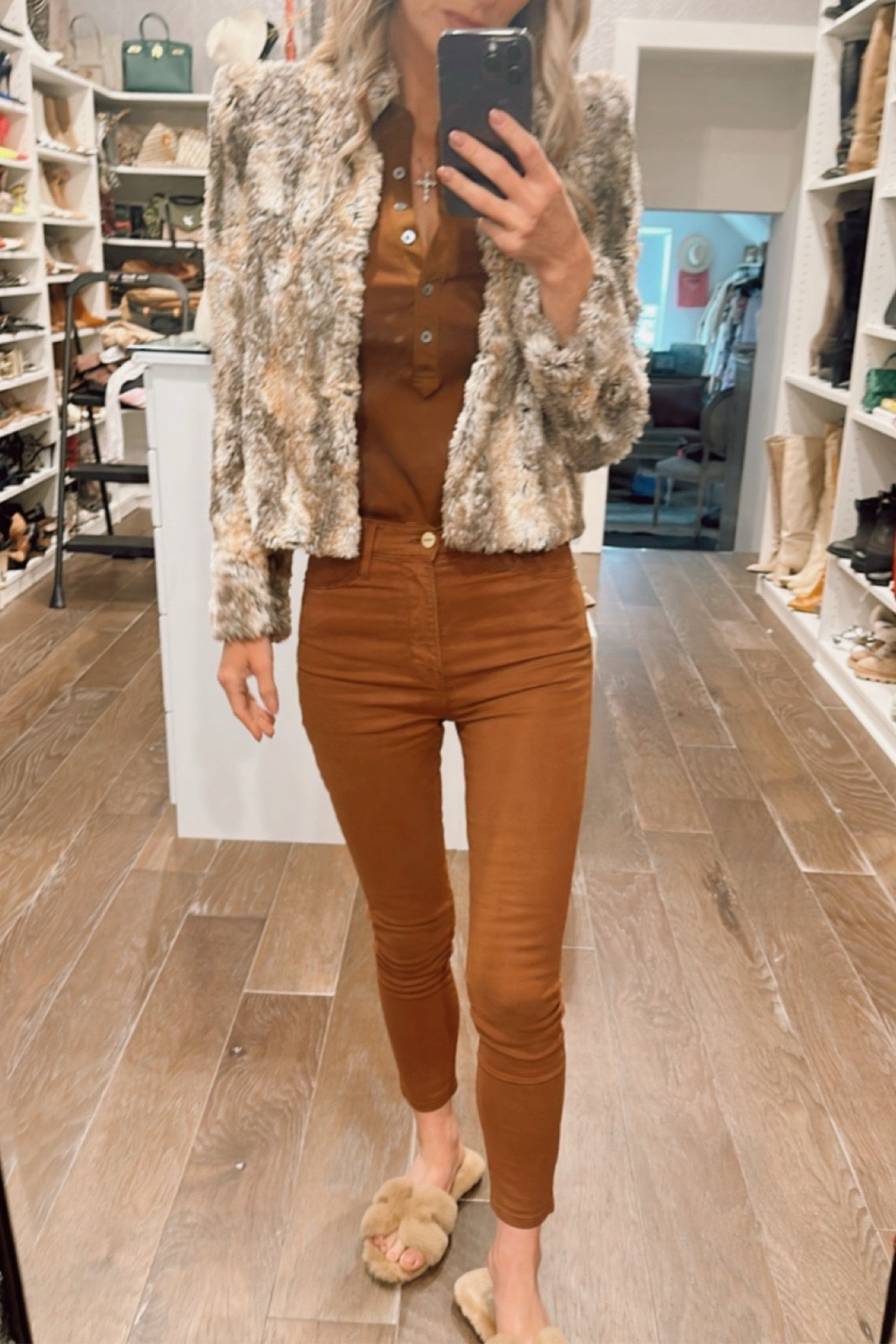 Chocolate, cream and browns faux fur mixed with jeans #ootd #fauxfur 

#LTKootd #LTKOver40 #LTKdayinmylife