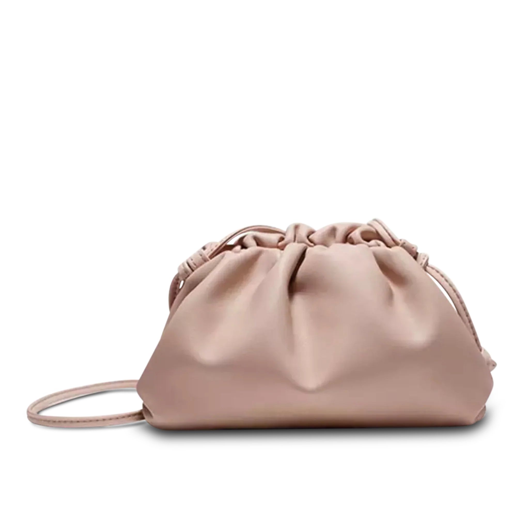 The Jeanie Leather Clutch in Nude | Lily and Bean