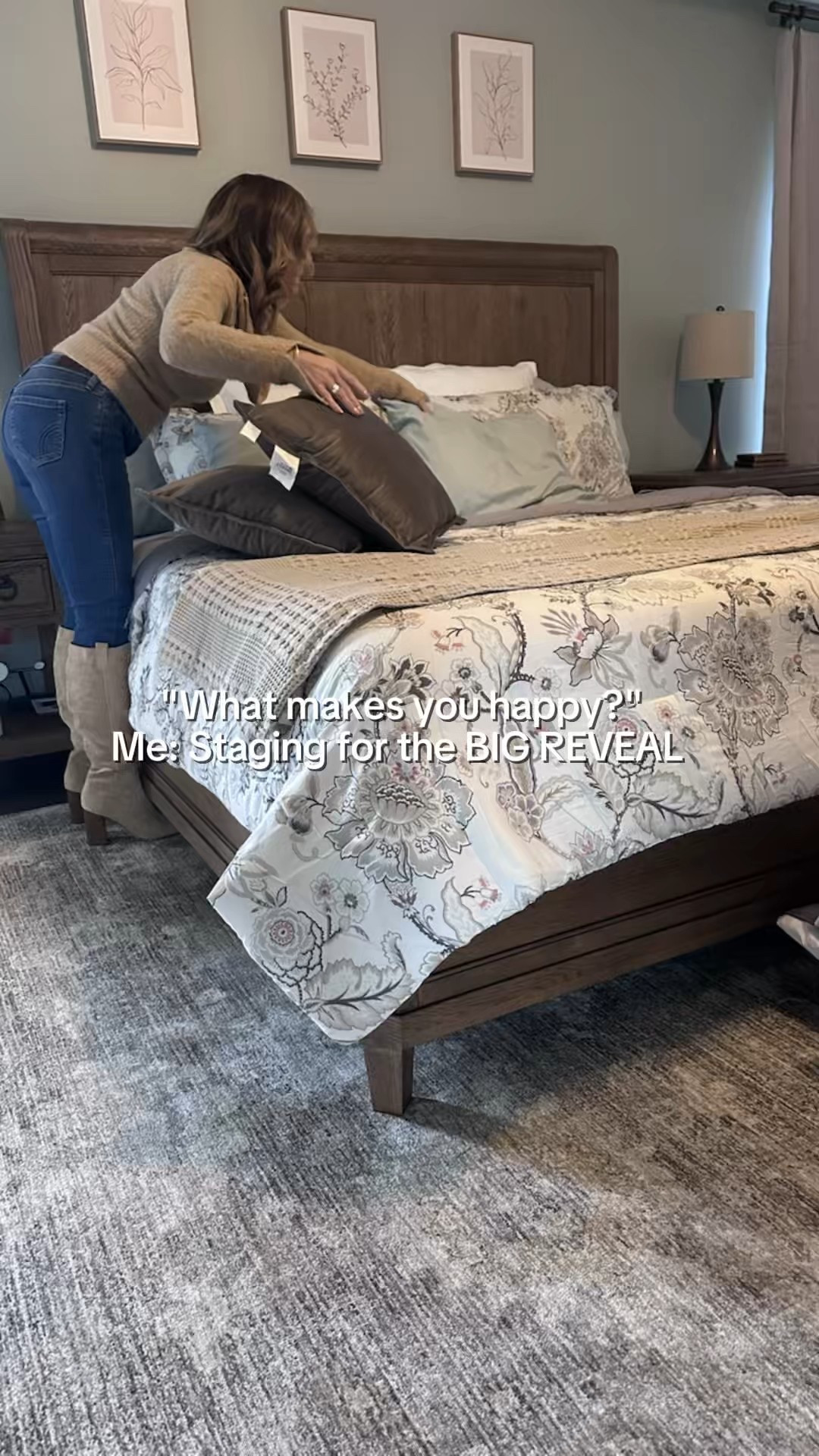 What makes me truly happy?
✨ Staging day. The big reveal. That HGTV-level moment when everything finally comes together. ✨

This bedroom transformation is the definition of sophisticated, soulful, and seriously hard to leave. From layered textures to intentional lighting, every detail was curated for rest, beauty, and that “ahhh” feeling the second you walk in.

And trust me… you do NOT want to miss this reveal. 👀💫
Save it for inspiration, share it with someone who loves great design, and tell me below — what’s one thing that makes a bedroom irresistible to you?

If you’re dreaming of your own transformation, I’m here to design it with you. 🤍

#bedroomdesign #luxurybedroom #adultbedroomdesign #stagingday #homestagingworks #hgtvinspired #interiorinspo #sophisticateddesign #bedroominspo #designreveal #interiordesignerlife #homesweethome #luxuryinteriors #moderndesign #cozybutmakeitluxe #gracielaindesign