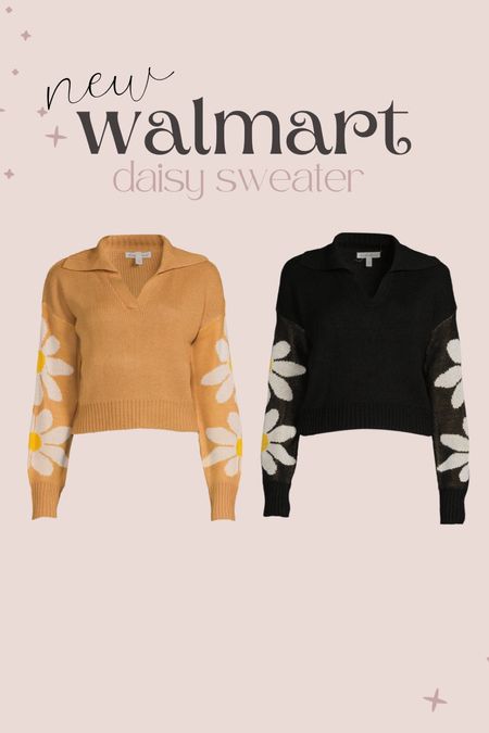 Daisy sweater from Walmart! I sized up to a medium in this one. #walmartfashion 

#LTKSeasonal #LTKunder50 #LTKstyletip