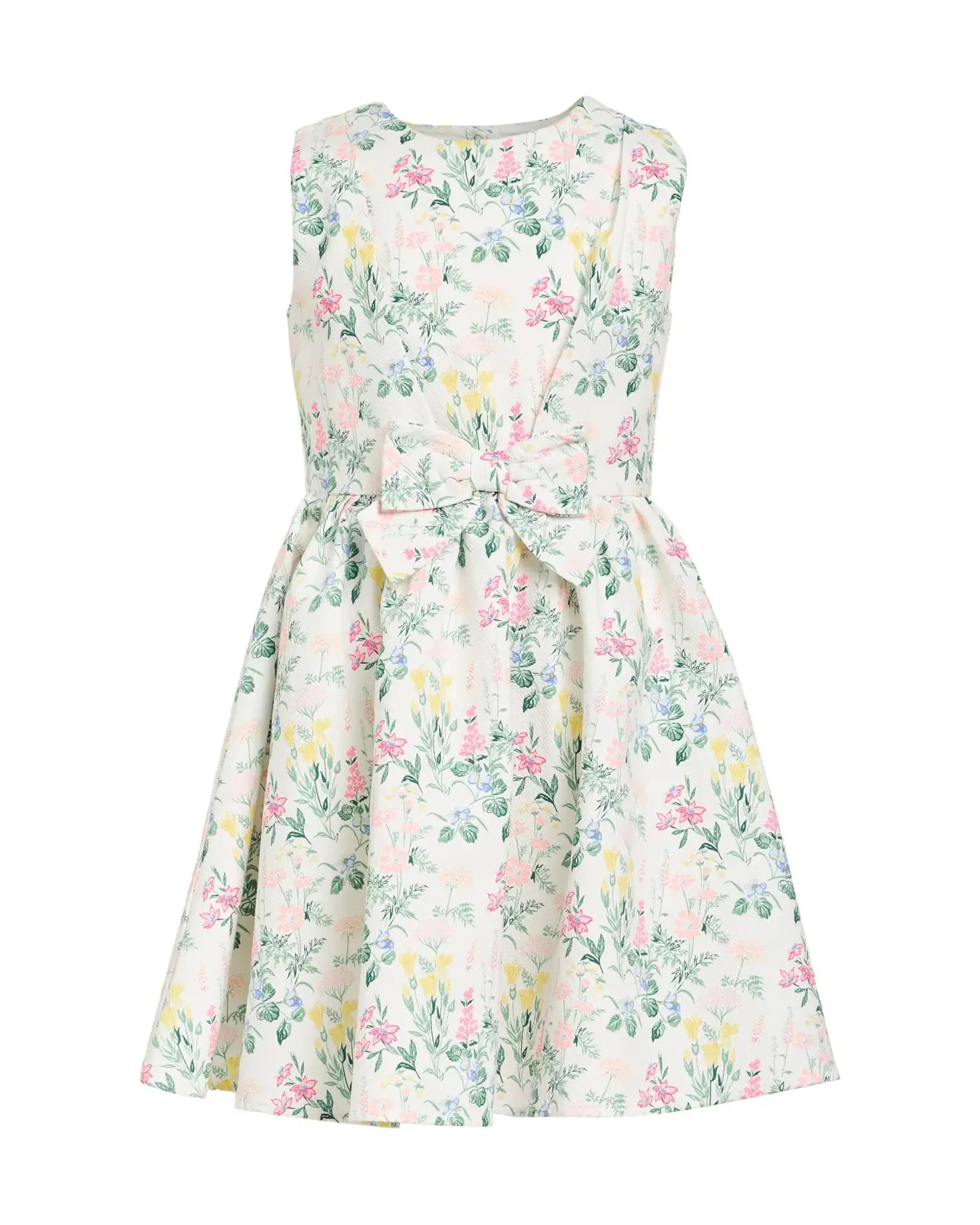 Floral Bow Front Dress (Toddler/Little Kids/Big Kids) | Zappos