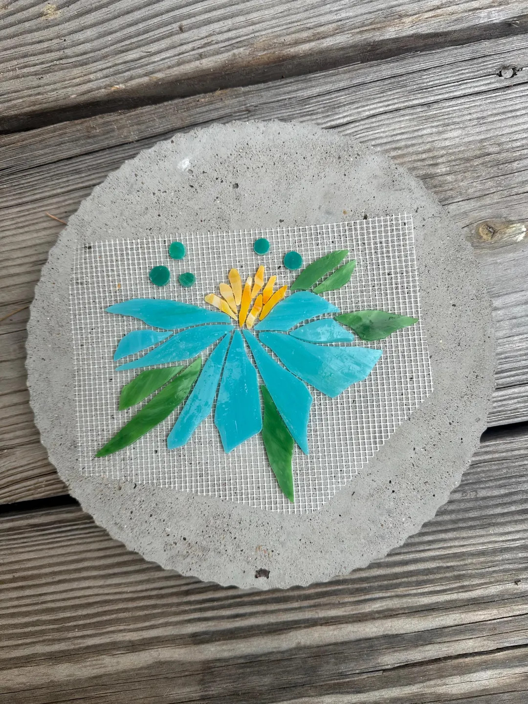 Stained Glass Flower Mosaic Kit: Precut Tiles for Stepping Stone - Etsy | Etsy (US)