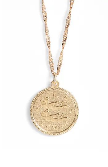 Women's Cam Jewelry Ascending Zodiac Medallion Necklace | Nordstrom
