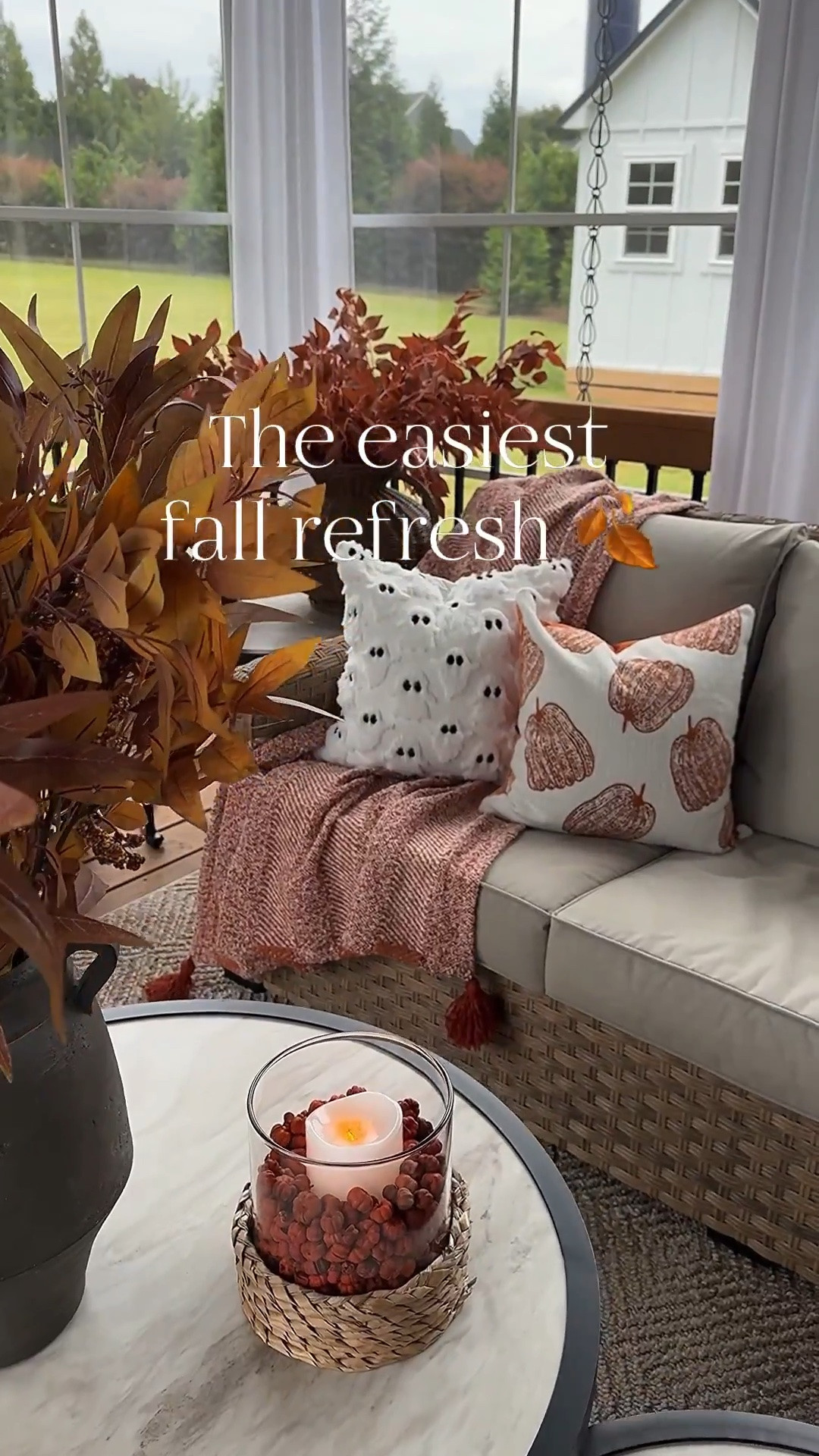 Fall Pillow Covers!!
These are absolutely adorable!! Super soft and very well made. My covers are 18” x 18” and I used inserts that are 20” x 20”.

Fall pillow covers, Halloween pillow covers, pillow inserts, fall stems, woven vase, floor lamp with woven shade, mini pumpkin bowl filler, upholstered side chair, Loloi Teagan area rug, drink table, vases, throw blankets

#LTKSeasonal #LTKHome #LTKstorytime