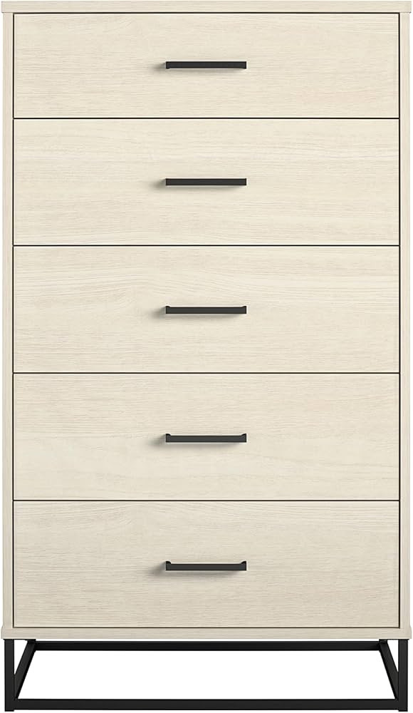 Novogratz Kelly 5 Drawer, Ivory Oak Dresser | Amazon (US)