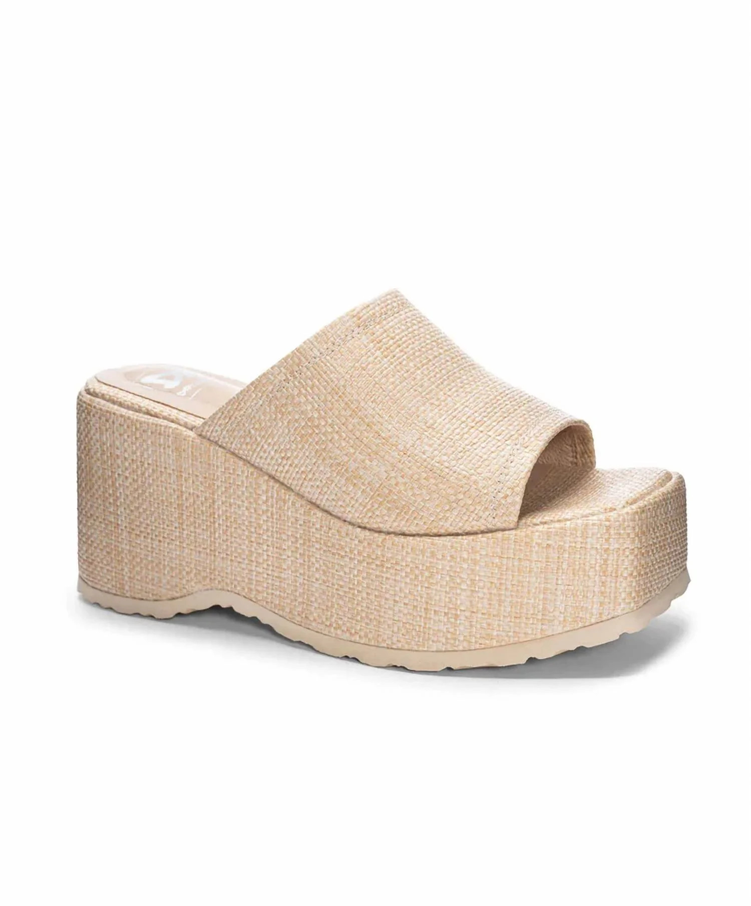 Women's Straw Platform Sandal In Natural | Shop Simon