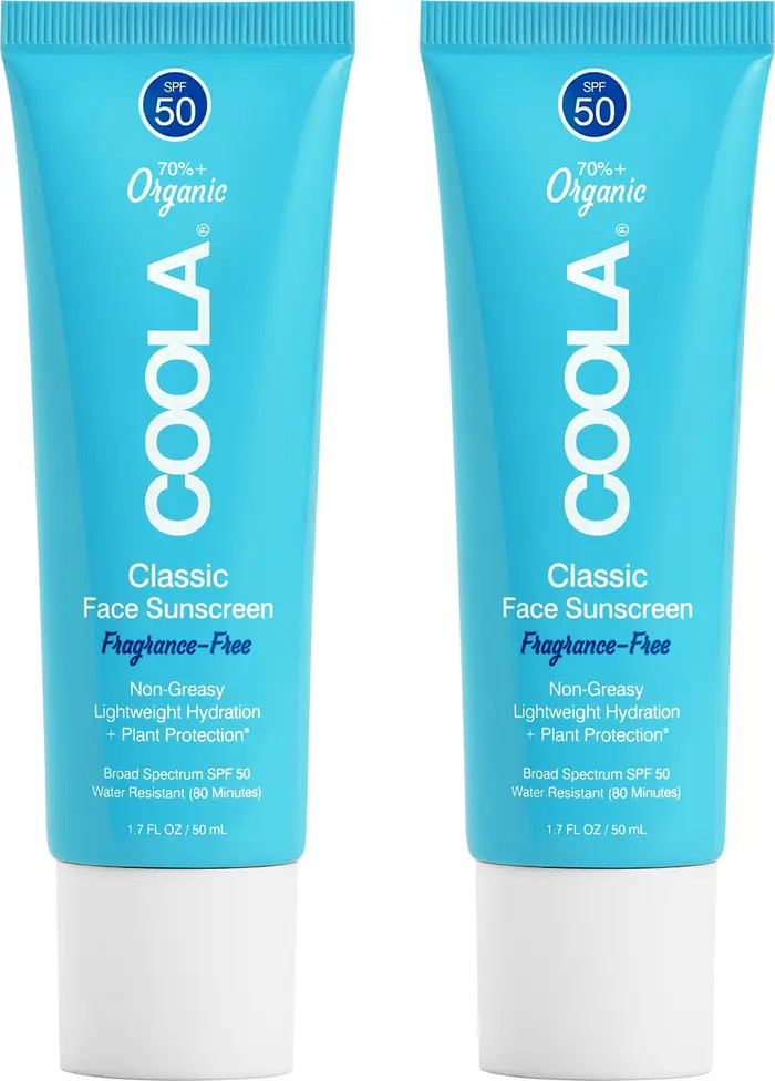COOLA® Suncare Fragrance Free Classic Face Organic Sunscreen Lotion SPF 50 Duo $64 Value | Nords... | Nordstrom