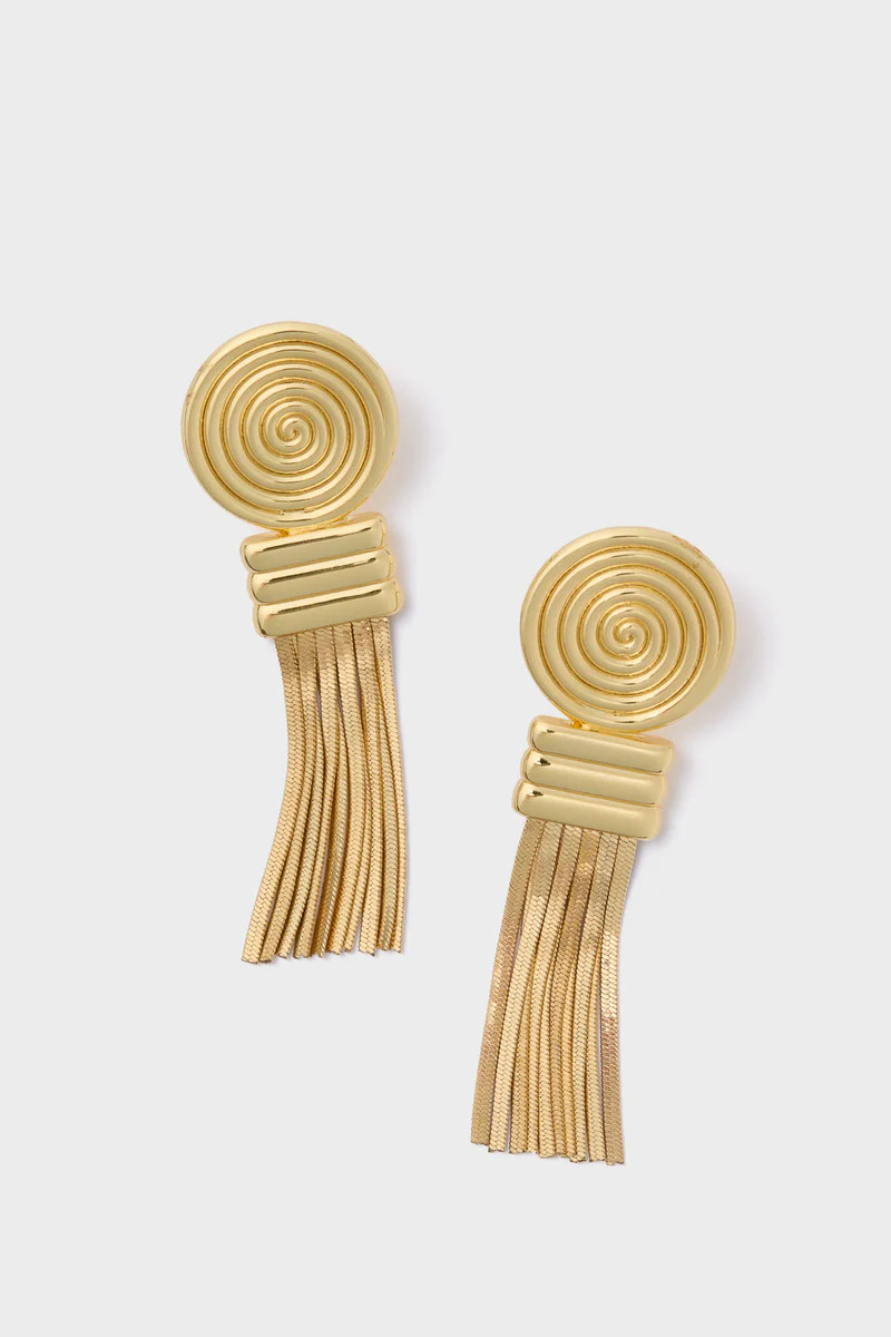 Gold Fringe Louisa Earrings | Tuckernuck (US)