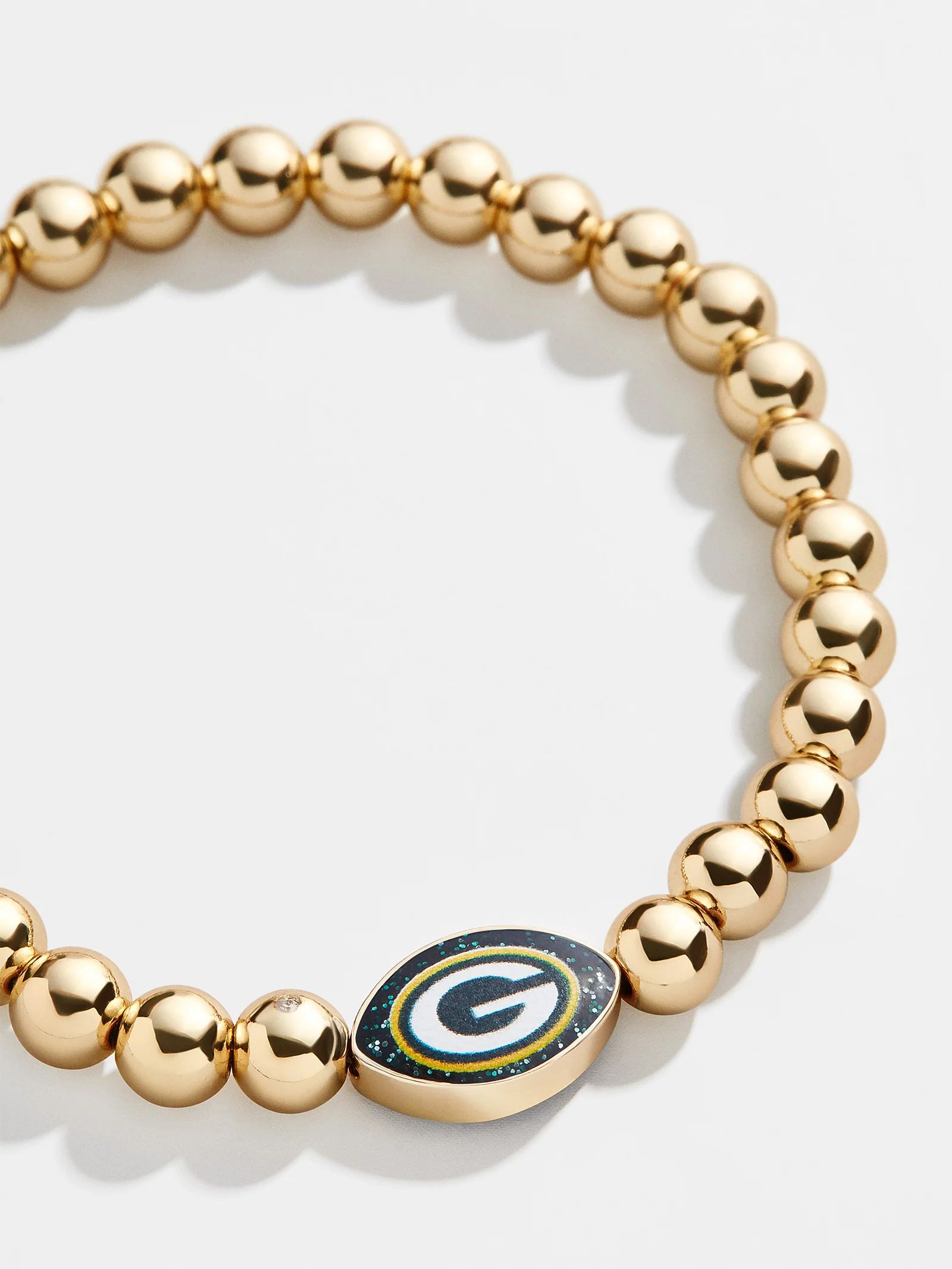 Green Bay Packers NFL Gold Pisa Bracelet - Green Bay Packers | BaubleBar (US)