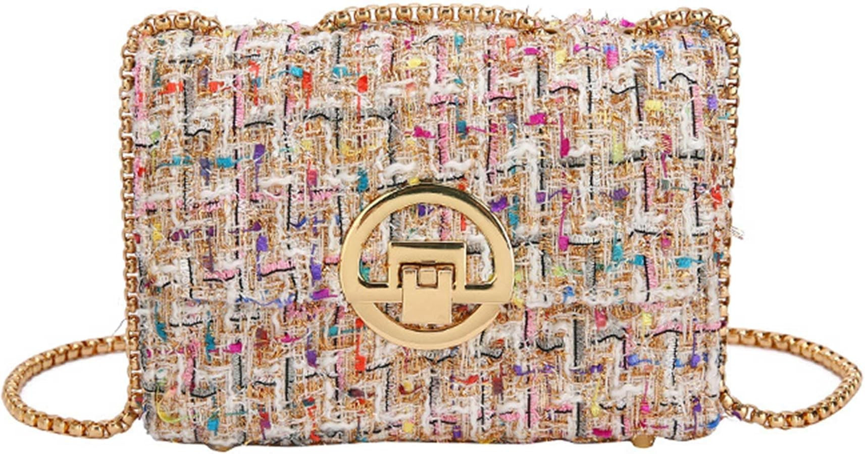 Vaeltaja Women Tweed Pearl Purses and Handbags Ladies Fashion Top Handle Chain Satchel Shoulder B... | Amazon (US)