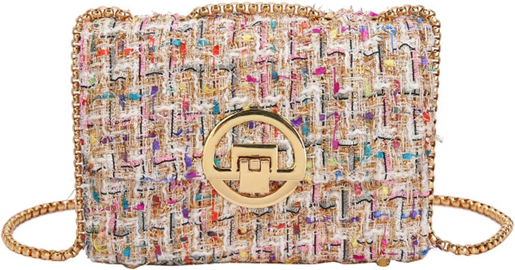 Vaeltaja Women Tweed Pearl Purses and Handbags Ladies Fashion Top Handle Chain Satchel Shoulder B... | Amazon (US)