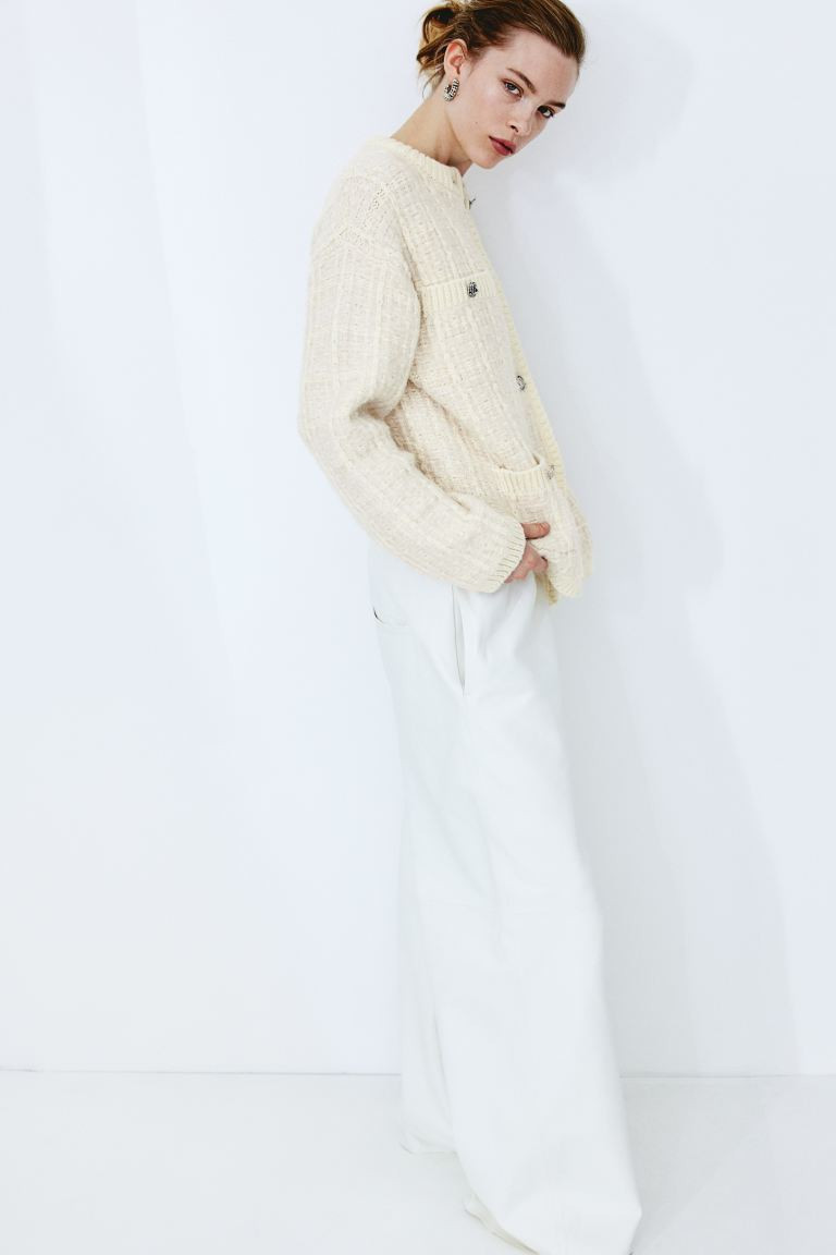 Textured-knit cardigan | H&M (UK, MY, IN, SG, PH, TW, HK)