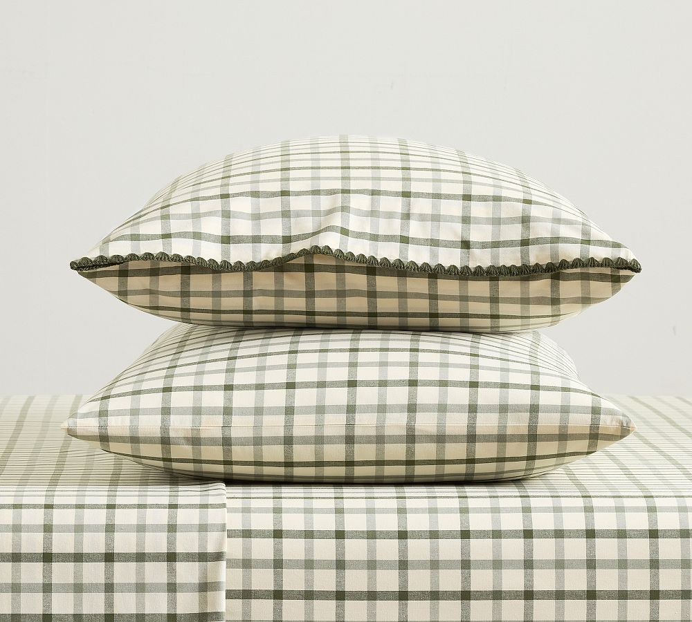 Windowpane Yarn-Dyed Pillowcases - Set of 2 | Pottery Barn (US)
