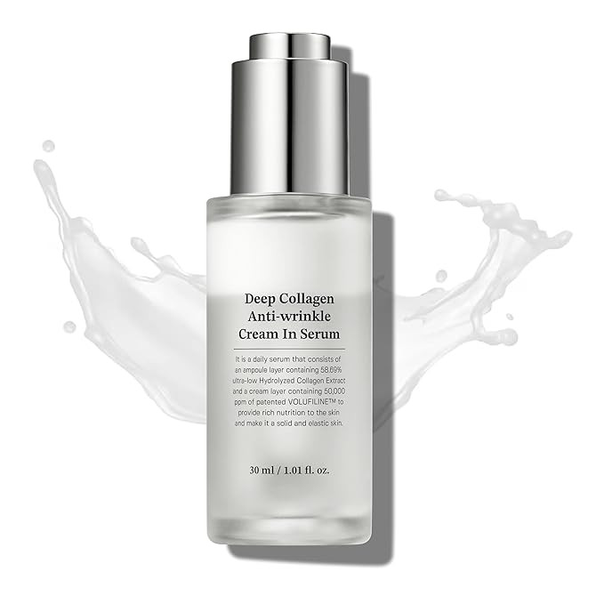Deep Collagen Anti-wrinkle Cream In Serum | Collagen & Niacinamide Face Serum for Women | Hydrati... | Amazon (US)