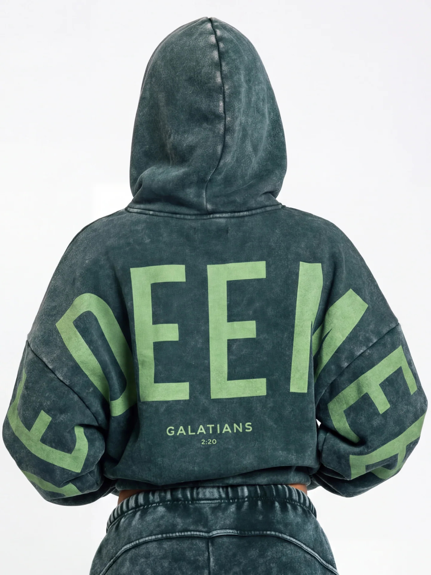 Kingdom Essential Snow Wash Hoodie | Gods Love Overcomes