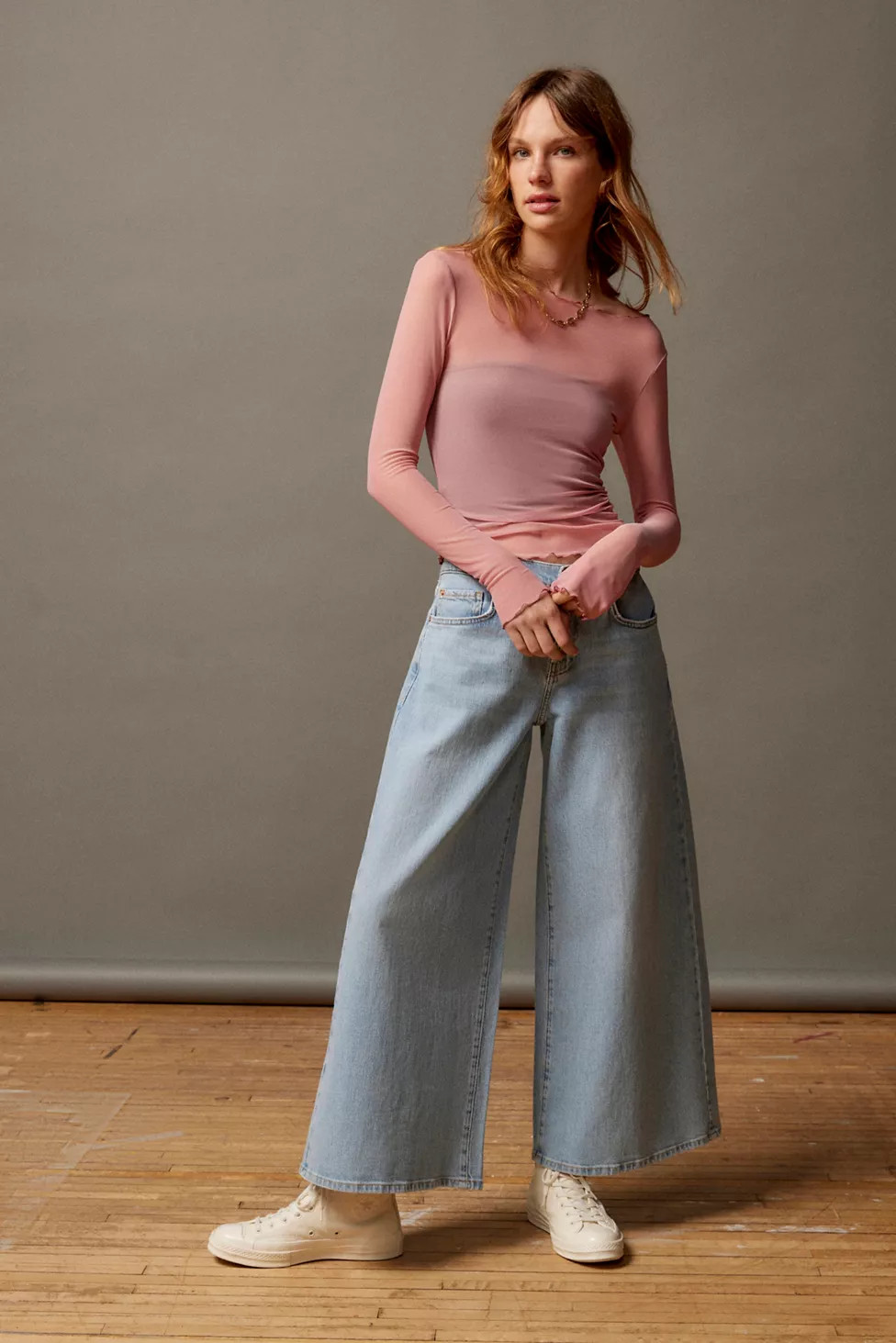 BDG Joey A-Line Cropped Wide-Leg Jean | Urban Outfitters (US and RoW)