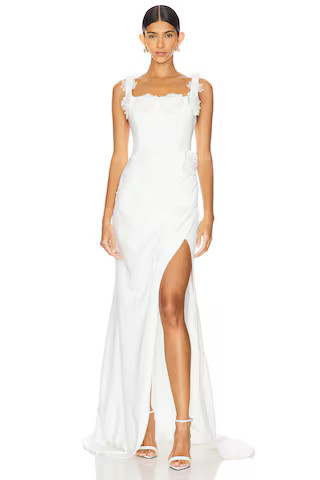 ELLIATT Charlotte Gown in Ivory from Revolve.com | Revolve Clothing (Global)