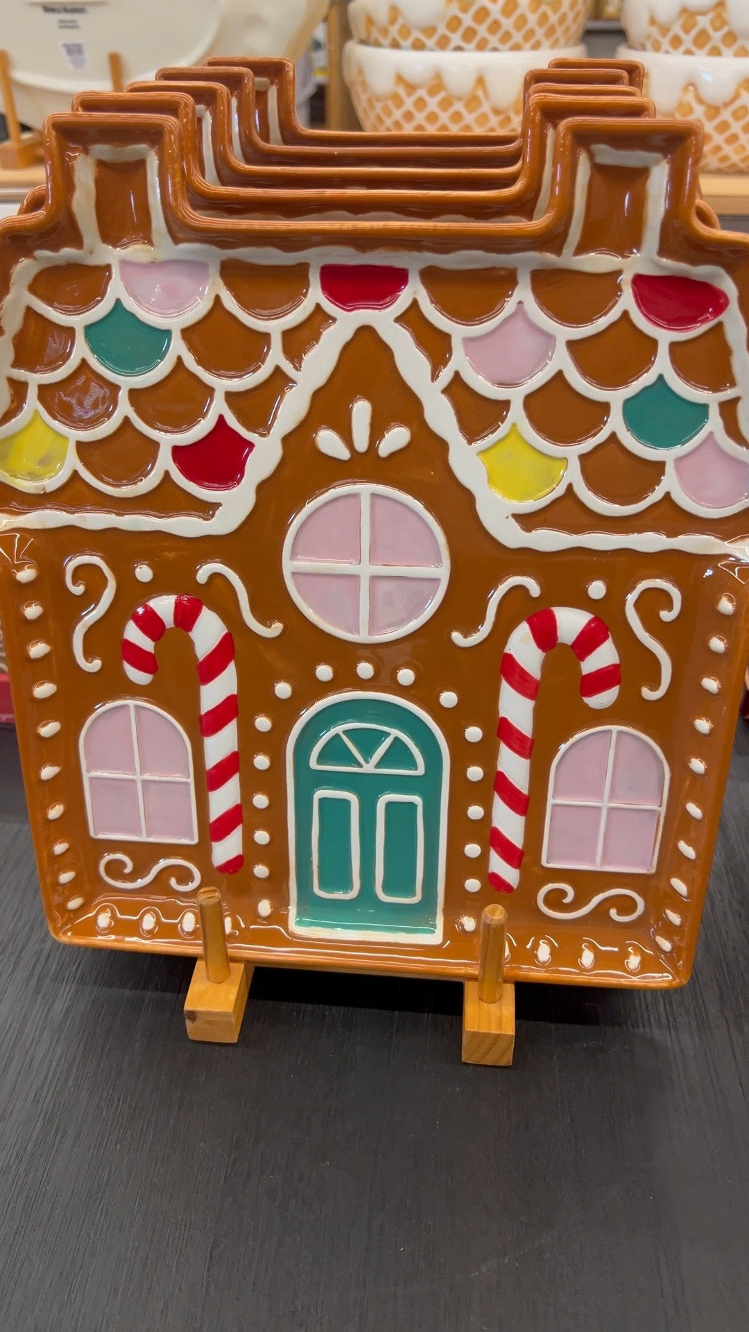 Adorable gingerbread house serving tray. 

#LTKHoliday #LTKCyberWeek #LTKGiftGuide