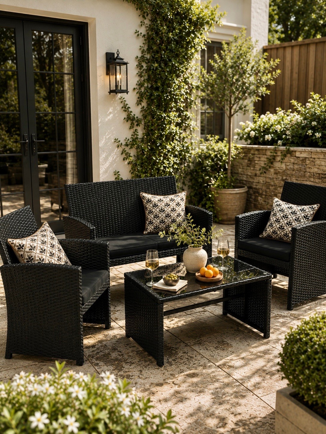 Amazon Patio Set Limited Time Deal ☀️🖤

This Amazon’s Choice 4-piece patio set is such a good find for creating a cozy outdoor space without spending a fortune. I love the sleek black wicker look paired with the neutral patterned pillows for that warm, elevated feel. Plus… it’s currently a limited time deal and over 200+ shoppers grabbed it in the past month 👀

Perfect for patios, porches, decks, or smaller outdoor spaces this season 🤍

#patiofurniture #outdoorliving #patiodecor #amazonhome #outdoorfurniture

patio set | outdoor patio | black wicker furniture | amazon patio finds | cozy patio | porch seating | patio refresh | backyard ideas | outdoor entertaining | patio chairs | outdoor loveseat | affordable patio furniture | deck decor | patio styling | outdoor coffee table | small patio ideas | amazon outdoor finds | neutral outdoor decor | patio inspiration | backyard seating | outdoor setup | summer patio | porch decor | outdoor living space | amazon finds

#LTKSaleAlert #LTKHome #LTKMothersDay