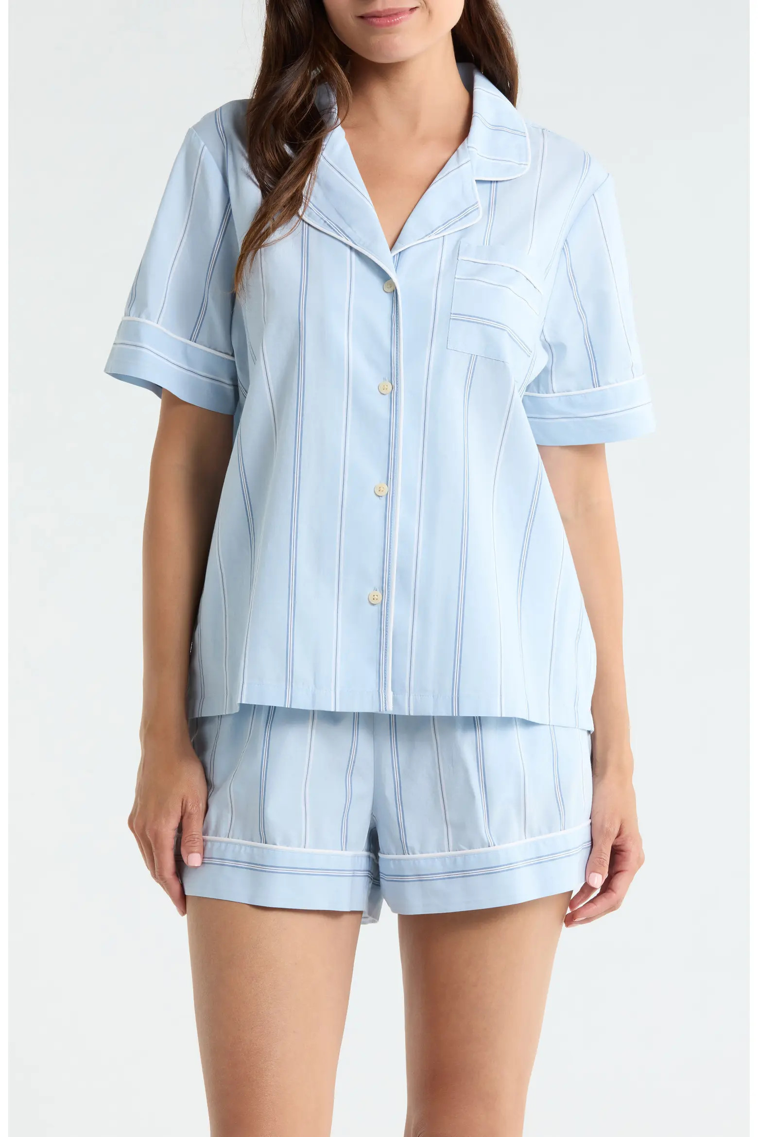 Classic Short Cotton Pajamas (Women) | Nordstrom | Nordstrom